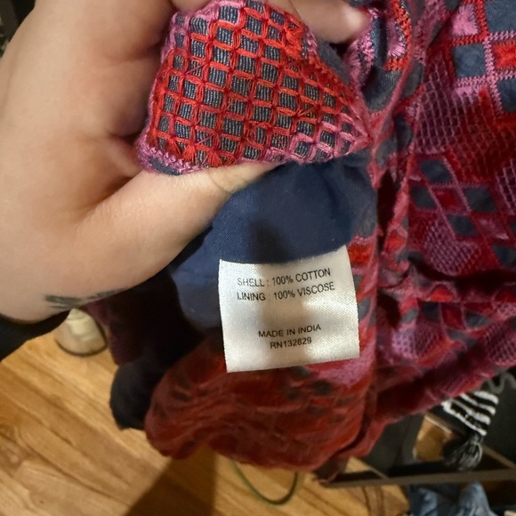 Tularosa Pink and Blue Off the Shoulder Sundress size small - Picture 8 of 10